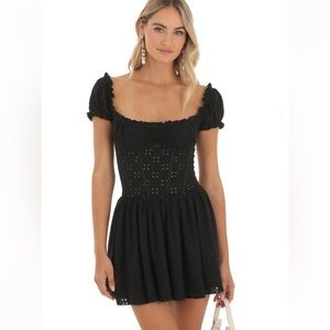 Lucy in the Sky black corset dress